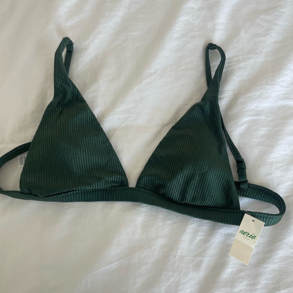 Aerie shine bikini top size small